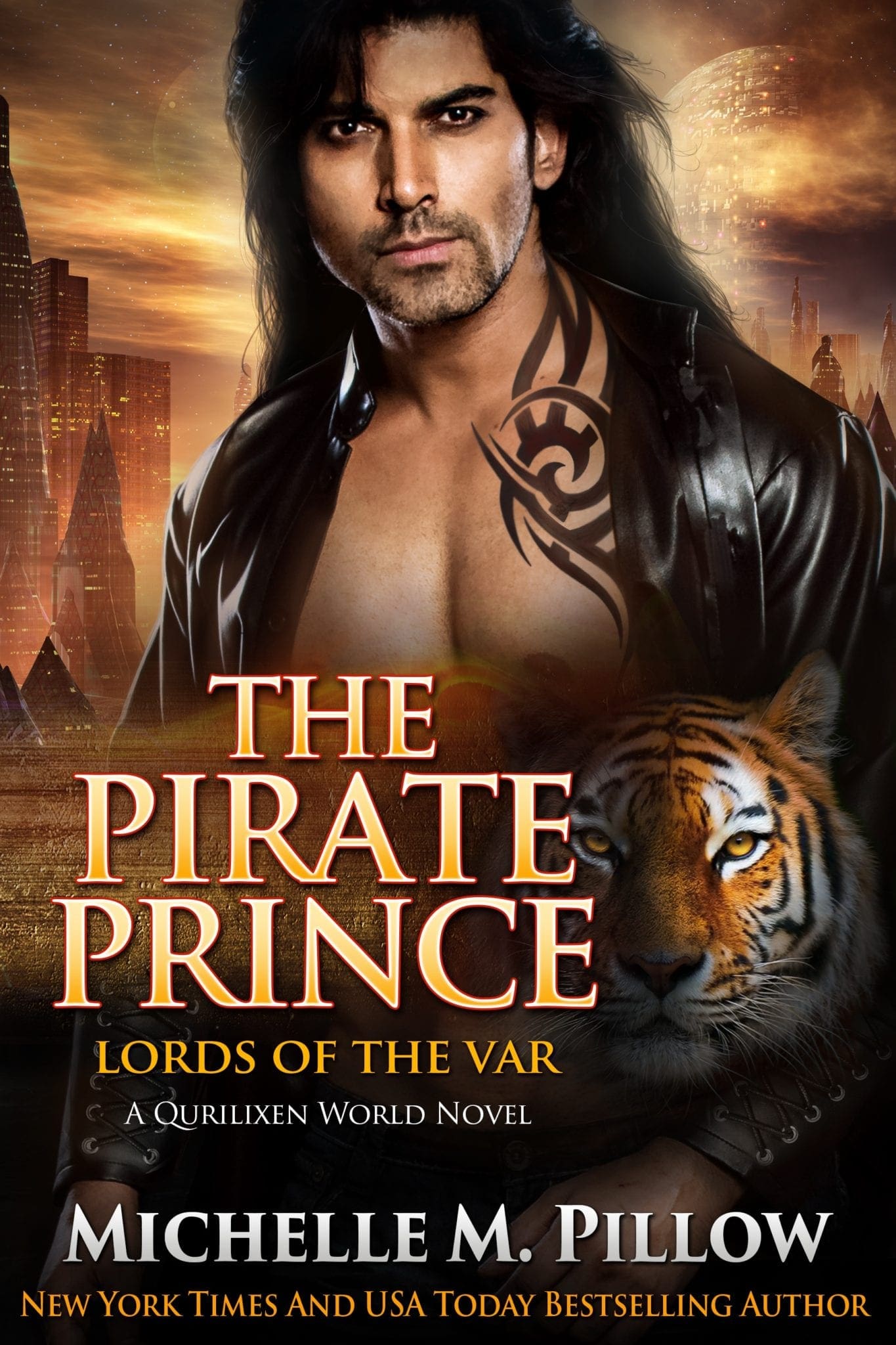 The Pirate Prince Book Cover for the cat shifter paranormal romance Lords of the Var Book Series