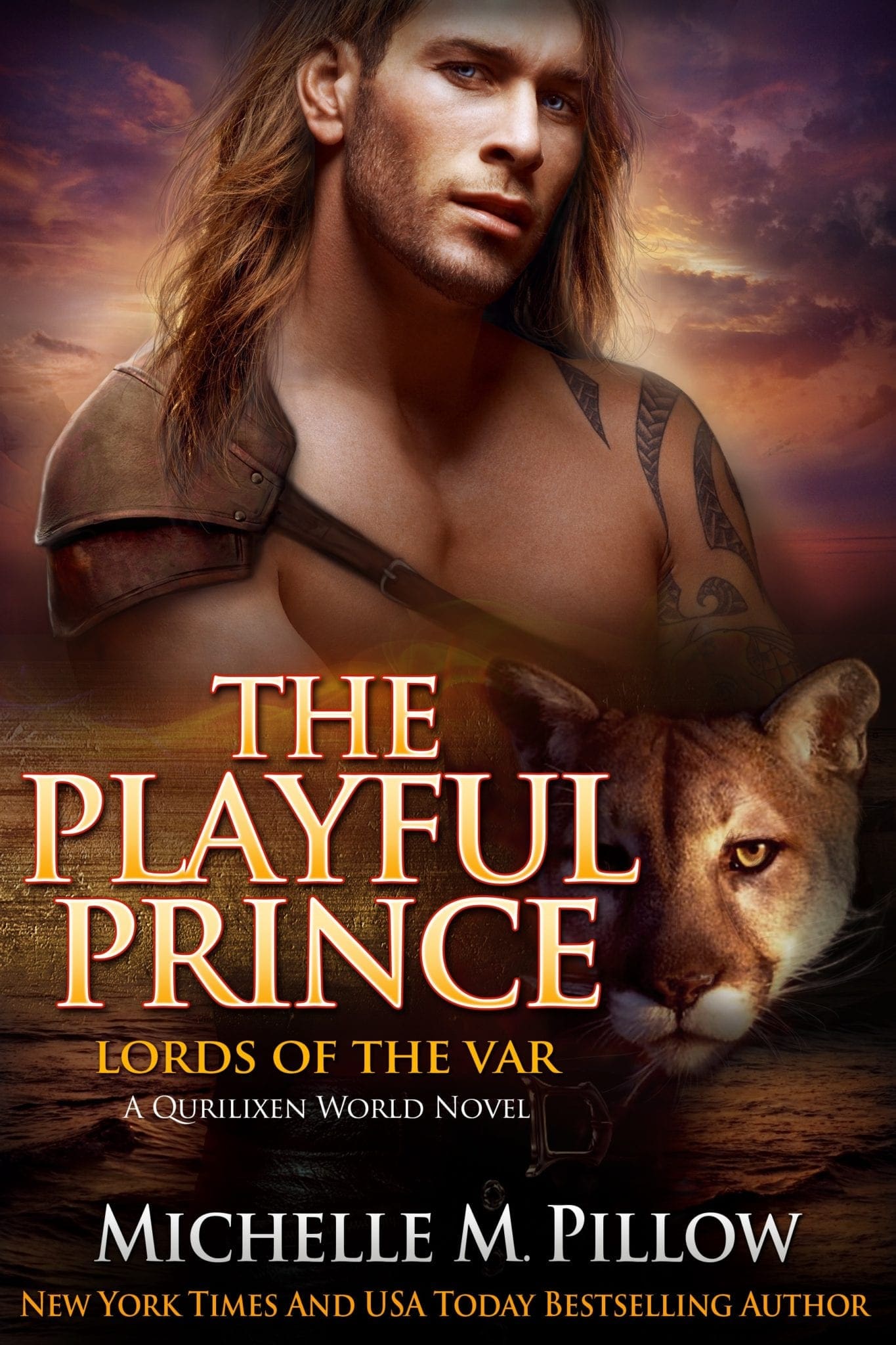 The Playful Prince Book Cover for the cat shifter paranormal romance Lords of the Var Book Series